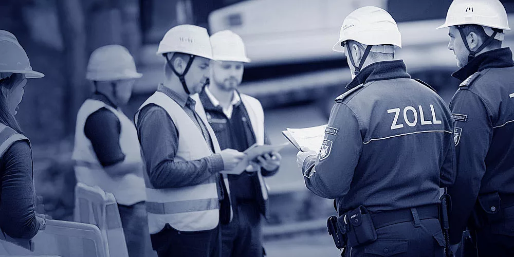 Zollkontrollen auf Baustellen werden immer häufiger.
